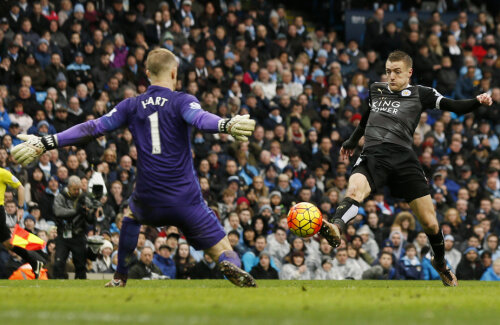 Joe Hart, portarul Angliei, a primit 3 goluri cu Leicester, dar nici unul de la Vardy, golgeterul Premier // Foto: Reuters