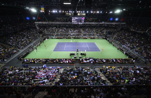 Sala Polivalentă din Cluj a găzduit pentru prima dată weekendul trecut o competiţie de tenis // Foto: Raed Krishan