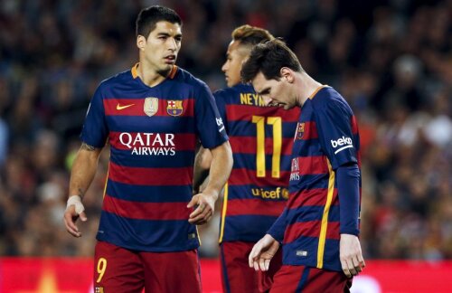 Messi a dat, în fine, duminică golul 500 la Barca, dar Neymar și Suarez, colegii din trioul MSN, au rămas datori // FOTO Reuters