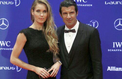 Luis Figo alături de soția sa, Helen Svedin (foto: Reuters)