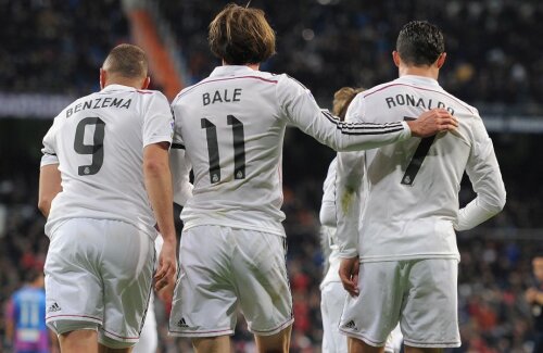 Cei trei magi blancos. BBC, într-un moment de euforie după gol // FOTO Reuters