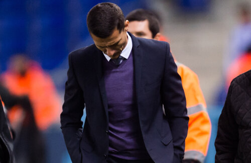 Gâlcă s-a plâns și după eșecul cu Barcelona că i-au lipsit iarăși jucători importanți // FOTO Guliver/ GettyImages