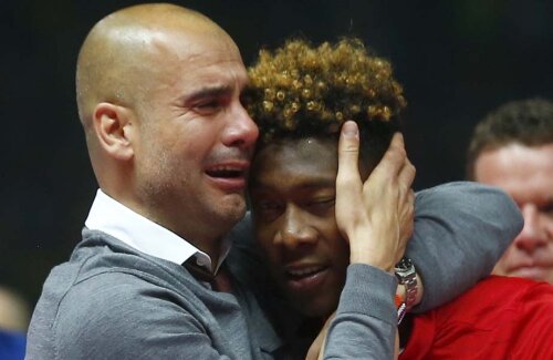 Guardiola, doborât de emoții, îl îmbrățișează pe Alaba