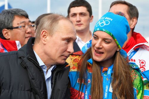 Vladimir Putin și Elena Isinbaeva // Foto: Guliver/GettyImages