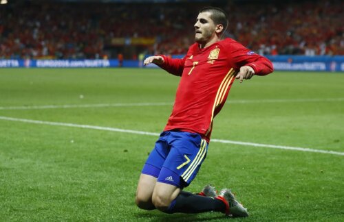 Morata a marcat 2 goluri până acum la Euro 2016 // Foto: Reuters