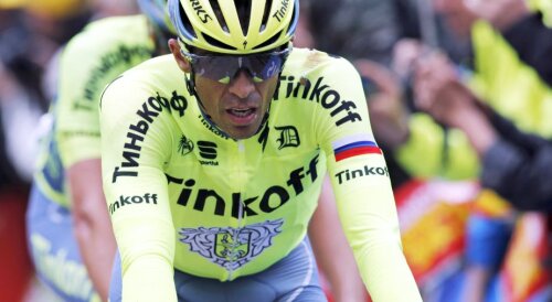 Alberto Contador la finalul etapei a doua, foto: reuters