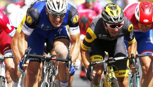 Marcel Kittel, stânga, în duel cu Coquard, foto: reuters