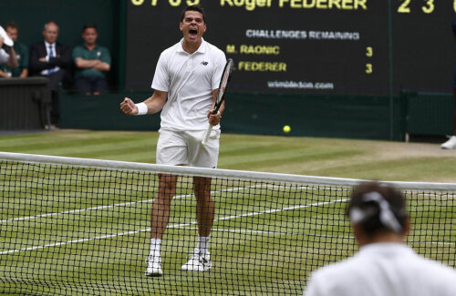 Milos Raonic și momentul în care și-a dat seama că e în finală la Wimbledon // FOTO Guliver/GettyImages