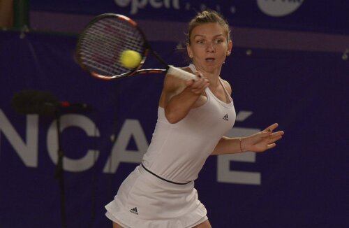 Simona Halep a jucat primul meci în nocturnă al ei la București // FOTO Cristi Preda