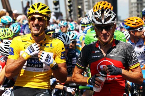 Fabian Cancellara și Lance Amstrong, foto: Guliver/gettyimages.com