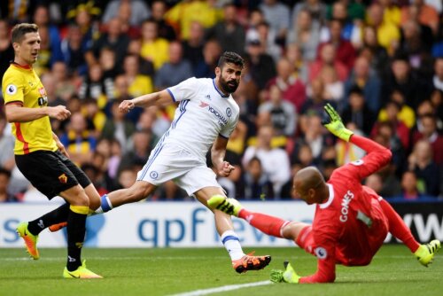 Diego Costa a adus victoria în minutul 87, foto: reuters