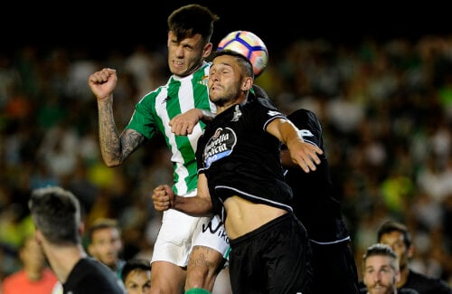 Florin Andone a trimis două din cele 11 șuturi spre poartă ale lui Deportivo, niciunul cadrat // FOTO AFP