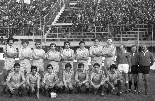 Echipa care pe 23 noiembrie 1980 învingea Franța cu 15-0 pe Giulești. Anul următor, România cucerea și FIRA Trophy // FOTO Gazeta Sporturilor