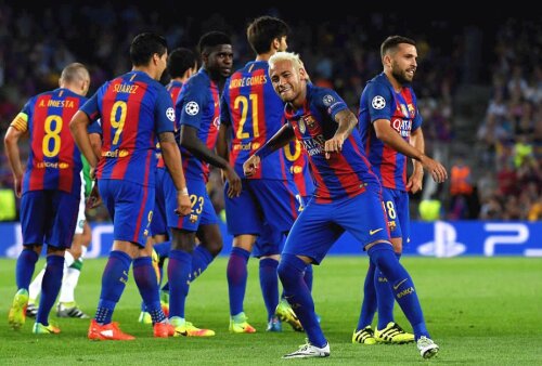 Brazilianul Neymar a marcat un gol și a dat 4 assisturi în meciul cu Celtic, din Liga Campionilor, foto: Guliver/gettyimages