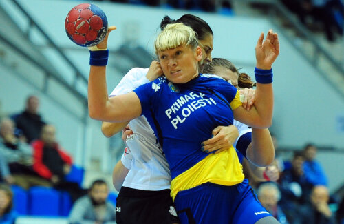 Pivotul Irina Șuțka Burtea este componentă a naționalei Ucrainei și juca din 2014 la Ploiești // FOTO MediafaxFoto