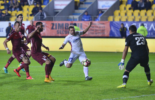 Adi Popa a marcat primul gol al Stelei, singura reușită din acţiune a vicecampionilor // FOTO Cristi Preda