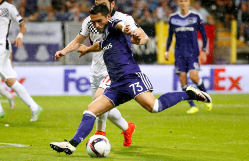Stanciu, numărul 73, pasând decisiv la Anderlecht - Gabala 3-1, în Europa League