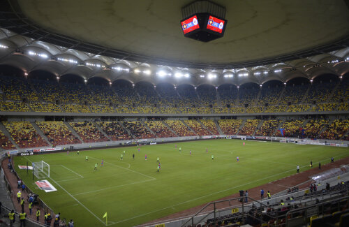 Arena a fost aproape goală la meciul cu Mediaș