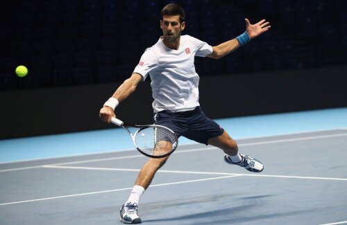 Novak Djokovici s-a antrenat cu convingere zilele acestea la Arena O2 din Londra // FOTO Guliver/GettyImages