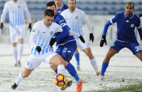 Andrei Cristea a ajuns la cota 5 în acest sezon: 3 goluri în Liga 1, unul în preliminariile Europa League și unul în Cupa României // FOTO Agerpres