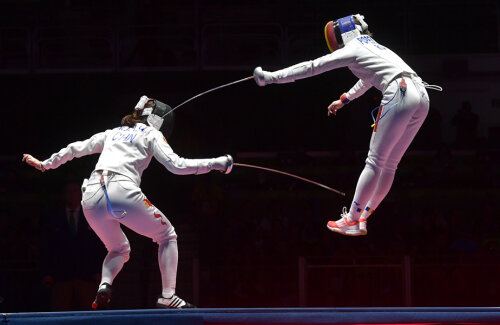 Ana Maria Popescu și tușa sa celebră din finala olimpică disputată contra Chinei // FOTO Cristi Preda
