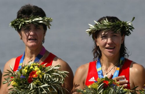 Liliana Gafencu și Elisabeta Lipă au câștigat împreună aurul la JO 2004 Atena în barca de 8+1