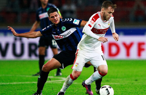 Maxim a dat două goluri pentru Stuttgart în prima jumătate a sezonului