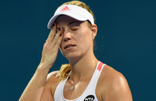 Angelique Kerber își arată frustrarea în meciul de ieri, cu Elina Svitolina // FOTO Reuters