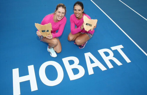 Raluca Olaru și Olga Savciuk au câștigat la Hobart la aproape 9 de la primul lor titlu împreună // FOTO Guliver/GettyImages