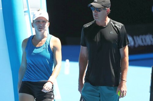 Darren Cahill și Simona Halep // FOTO: Guliver/GettyImages