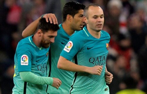 Messi, Suarez, Iniesta, foto: reuters