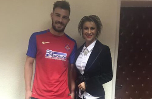 Bălașa alături de Anamaria Prodan, după oficializarea transferului la Steaua
