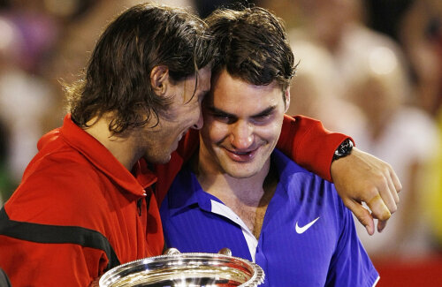 Rafael Nadal și Roger Federer au jucat o singură finală la Australian Open, în 2009, când s-a impus spaniolul // FOTO Reuters