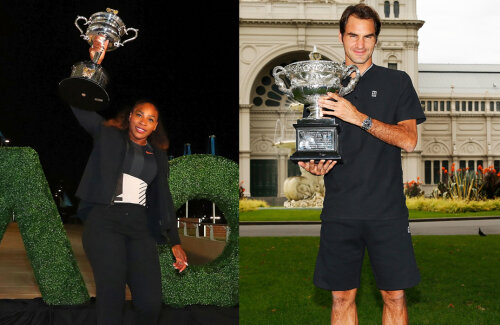 Serena Williams și Roger Federer, campionii de la Melbourne