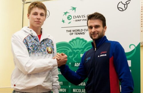 Adrian Ungur a obținut ieri a zecea victorie în Cupa Davis, după ce l-a învins pe Ilia Ivașka // FOTO tennis.by