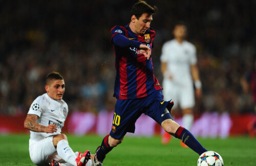 La ultima ciocnire cu PSG, în aprilie 2015, Messi i-a zăpăcit pe Thiago Silva și David Luiz