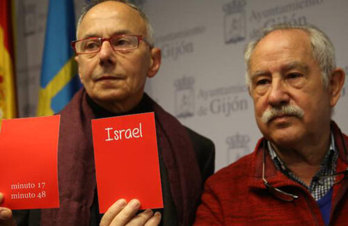 O sută de cartonașe roșii vor fi îndreptate de suporteri pe El Molinón împotriva Israelului