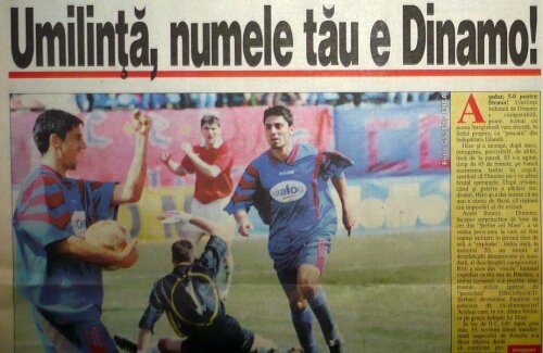 Articol din Gazetă din vremurile în care Dănciulescu marca pentru Steaua