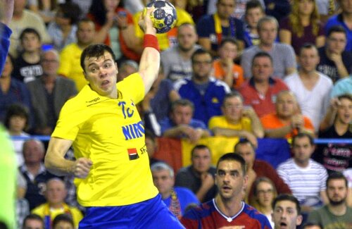 Marius Mocanu a înscris ieri trei goluri, fiind al doilea marcator al României  //FOTO: Alex Nicodim