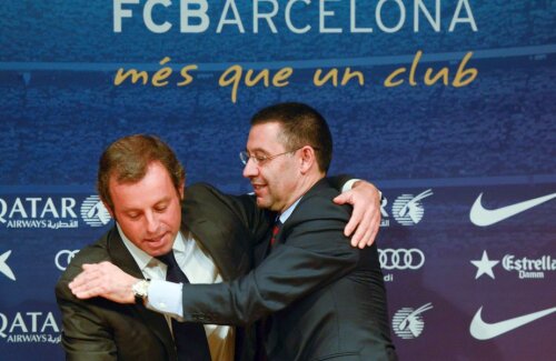 Rosell, 53 de ani, alături de Bartomeu, actualul președinte al clubului // FOTO: Guliver/GettyImages