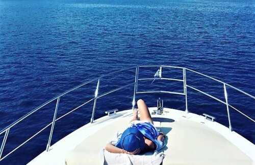 Simona Halep, relaxare pe yacht, în Grecia / FOTO: Instagram