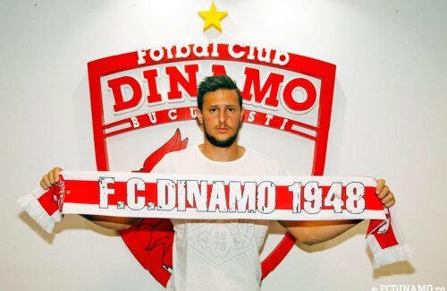 Katsikas vrea să impresioneze și în tricoul lui Dinamo, în următoarele două sezoane Foto: fcdinamo.ro