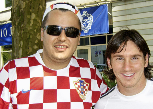 Marijo Cvrtak și Lionel Messi. Aranjorul de meciuri  l-a vânat pe argentinian la Mondialul din 2006 pentru a se fotografia împreună