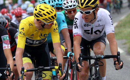 Chris Froome și Geraint Thomas, foto: Gulliver/gettyimages