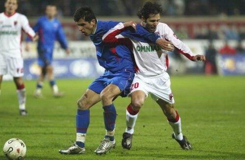 În urmă cu 15 ani, Dică și Grigorie erau protagoniști în Derby de România și nu aveau probleme de identitate a cluburilor pe care le reprezentau FOTO Gazeta Sporturilor