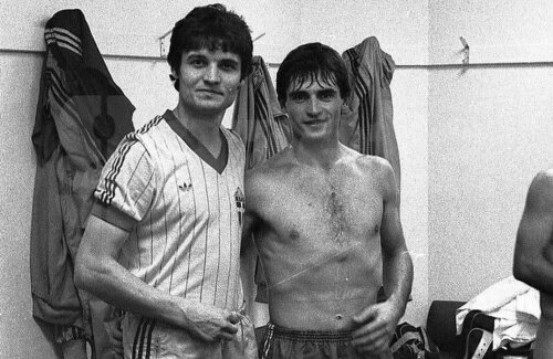 Michael Klein, în dreapta, alături de Ioan Andone