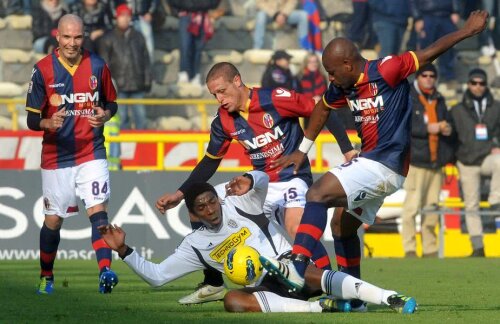 Malonga, în cădere, pe vremea când evolua pentru Cesena FOTO: Guliver/Getty Images