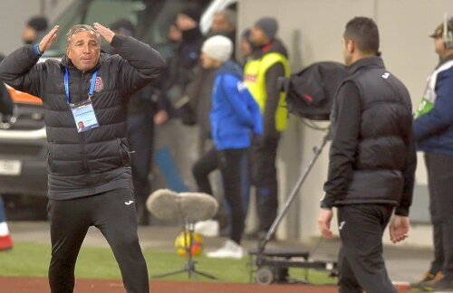 Petrescu nu se poate abține, nici arbitrii nu-i controlează comportamentul agresiv din timpul meciurilor // FOTO: Cristi Preda