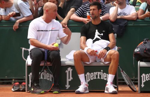 Andre Agassi și Novak Djokovic 
(foto: Guliver/Getty Images)