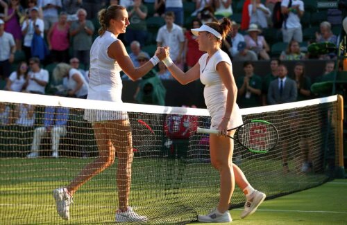 Brengle. în dreapta, alături de Petra Kvitova // FOTO: Guliver/GettyImages